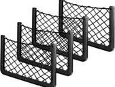 4 Pcs Trunk Storage Bag, Elastic Storage Net, Campervan Storage Storage Net Car Storage Mesh Car Storage Net Bag with Plastic frame For Car Caravan Motorhome Boat