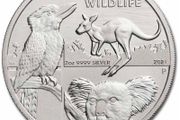 2021 Australia 2 Dollars 2 oz Silver Bullion Coin - Australian Wildlife BU (In Capsule)