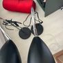 Pair of Black & Chrome Adjustable Table or Desk Lamps Image 3