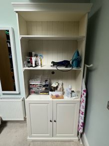IKEA LIATORP Bookcase / Storage Unit with Doors (Off-White)