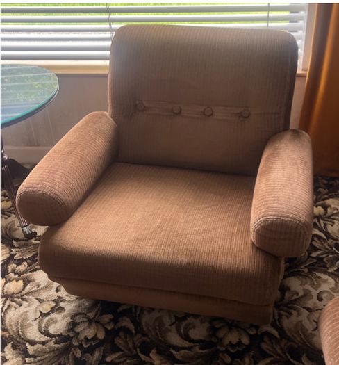 Modular Vintage Sofa with 3 arm chairs