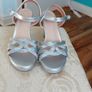 Silver  sandals ladies NEW size 39 Image 2