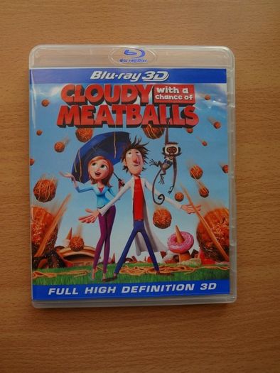 Cloudy With A Chance Of Meatballs 3D Blu Ray