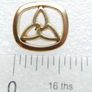 Vintage Vintage Claddagh Pin and Celtic Trinity Knot Gold-tone Pin Image 9