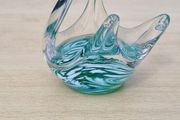 Vintage Isle of Man St. John's Crystal Swan