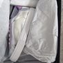 Armani Exchange Womens Mina with Perforated Side Logo Sneaker, Silver+Purple, UK 2, EU 35, US 4 Image 5