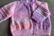 Hand knit Baby Cardigan