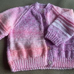 Hand knit Baby Cardigan