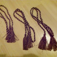 3 x Curtain tie backs