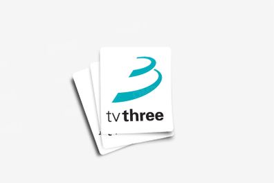 TV3 Glossy Sticker 2-Pack