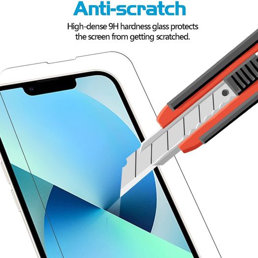 For iPhone 14 Tempered Glass Screen Protector Saver Cover Case Friendly New - FHT31IPTG
