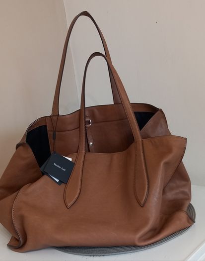 Massimo Dutti Nappa Leather Maxi Tote Bag