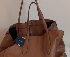 Massimo Dutti Nappa Leather Maxi Tote Bag