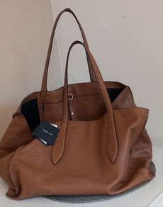 Massimo Dutti Nappa Leather Maxi Tote Bag