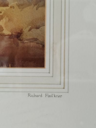 PRICE DROP - Richard Faulkner Watercolour Painting - Ballycastle