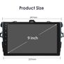 9" Android Car Stereo Radio for Toyota Corolla 2009-2013 Multimedia Player 2 Din Video GPS Image 4