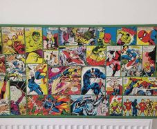 Marvel comics wall art