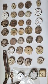 Lot of 60 Ladies Wrist movements incl: Rolex Unicorn Prima