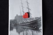 Ireland Postcard : Tall Ship on The Shannon , Limerick , 1925 - Irish Independent Postcard