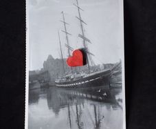 Ireland Postcard : Tall Ship on The Shannon , Limerick , 1925 - Irish Independent Postcard