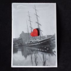 Ireland Postcard : Tall Ship on The Shannon , Limerick , 1925 - Irish Independent Postcard