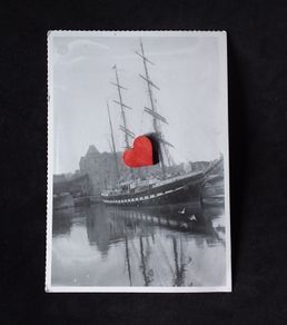 Ireland Postcard : Tall Ship on The Shannon , Limerick , 1925 - Irish Independent Postcard
