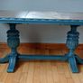 Antique Double Pedestal Dining Table Extendable-  Professionally Refinished Image 2