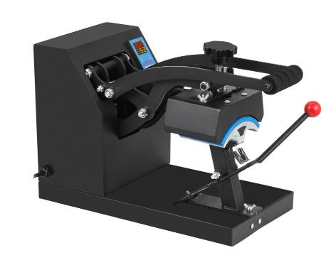 BRAND NEW Heat Press 6x3.75Inch Curved Element Hat Press Clamshell Design for Hats Rigid Steel Frame