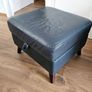 Leather Sofas - 3  + 2 seater, chair, footstool Image 10