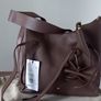 Weekend By MaxMara Falco Chocolate Brown Leather Tote with Pochette Image 3