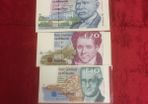 Full set of Irish C bank notes
