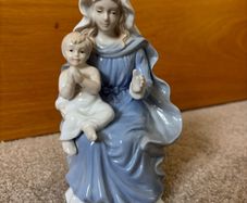 Vintage Madonna and Child Porcelain Figurine