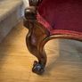 Antique Victorian Rosewood Slipper Chair Image 2
