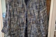 Per Una Tweed Longline Overcoat - Size 18 (Fits 16) - Multi-Color, AV