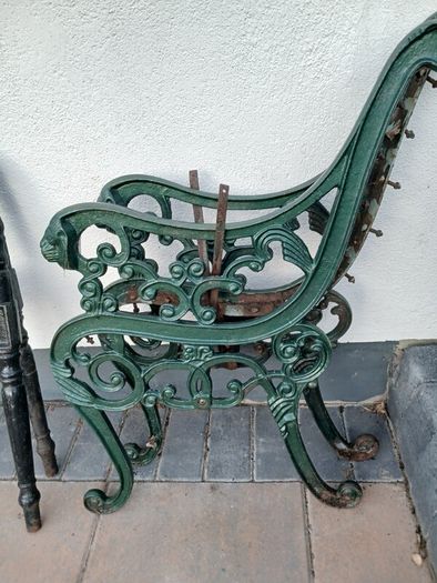 antique bench ends