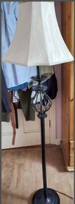 Black wrought standard Lamp