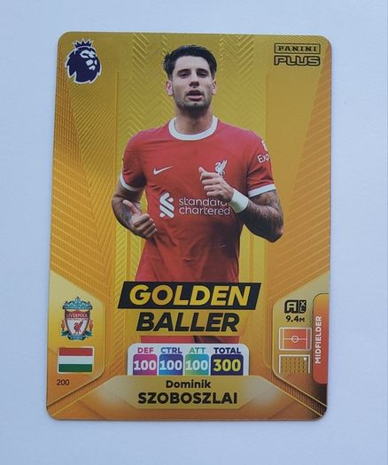 DOMINIK SZOBOSZLAI - Panini Premier League Adrenalyn XL PLUS 2024 Golden Ballers