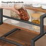3-Tier Liquor Bottle Display Shelf, Syrup Organizer Stand, Wine Rack Countertop Storage Shelf Stand Liquor Cabinet for Home Mini Bar, Kitchen Coffee Station, Rustic Brown and Black Image 5