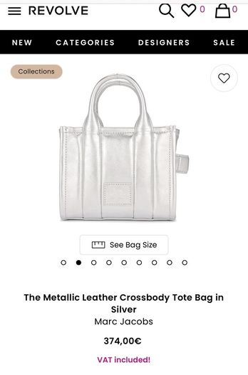 Marc Jacob mini silver bag