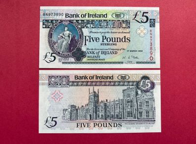Northern Ireland  5 Pounds  2003.  Unc pick 79d