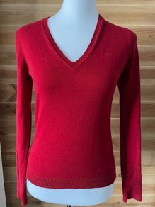 V neck jumper red Esprit Size S