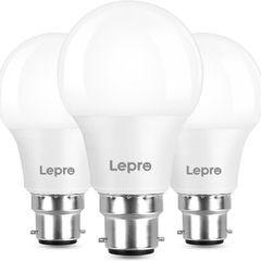Bayonet Light Bulb, 60W Equivalent, Warm White 2700K, 8.5W 806lm B22 LED Bulb, BC A60 Energy Saving Lightbulbs, Nondimmable, Pack of 3
