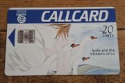 Ireland CallCard "Aoife and the Children of Lir", used, 25/8/1994, 20 Units - free standard postage