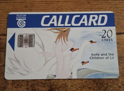 Ireland CallCard "Aoife and the Children of Lir", used, 25/8/1994, 20 Units - free standard postage