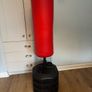 Smyths boxing bag stand and gloves Image 6