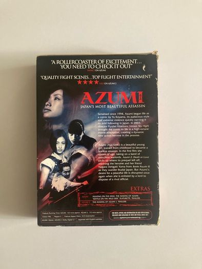 Azumi I & II DVD Box Set Mint