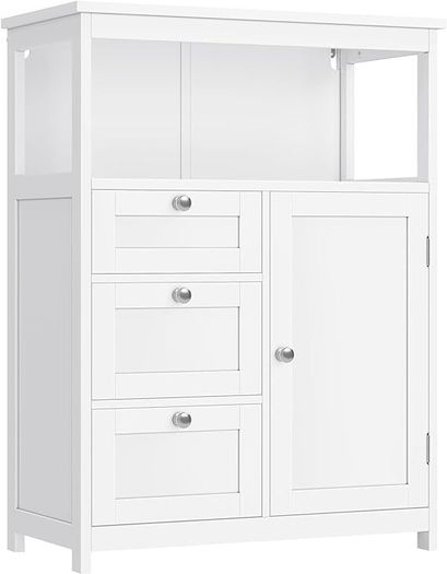 Bathroom Cabinet with drawers and door   White FREE DELIVERY
