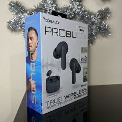 Latest Brand New CobaltX Pro Buds IPX4 True Wireless Performance Earbuds Bluetooth Black 20 HR.