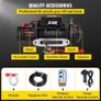 13500 LBS Electric Winch 12V 6120KG 13500LBS For 4X4 92FT Synthetic Trailer Ropes Towing Strap Image 4