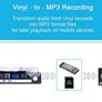 Vinyl Record Playe with Bluetooth and Stereo Speakers, Turntable for Vinyl to MP3 with Cassette Play, AM/FM Radio, Remote Control, USB/SD Encoding, 3.5mm Music Output Jack (FREE POSTAGE) Image 5